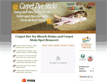 Tablet Screenshot of carpetdyesticks.com
